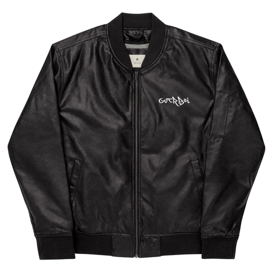 Leather Bomber Jacket