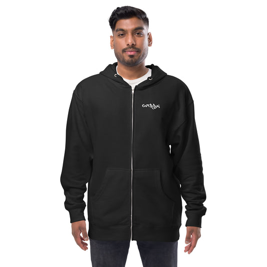 Fleece zip up hoodie